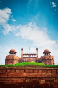 Tourists visiting Red Fort Delhi