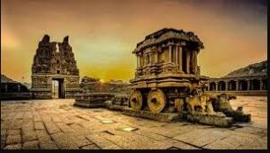 Stone Chariot at Vittala Temple in Hampi Karnataka